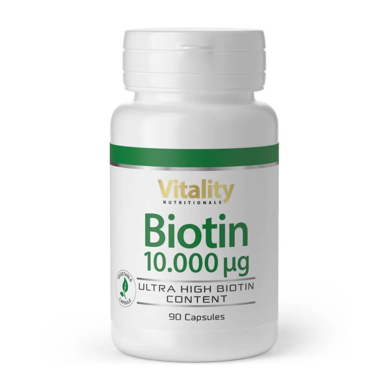Biotin 10mg (10000 mcg) - 90 kapsler - quantity-1